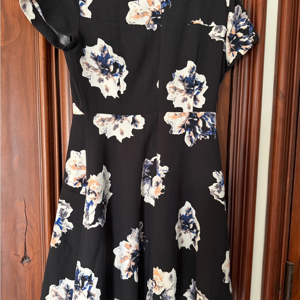 Vince Camuto Black Dress with Floral Accents